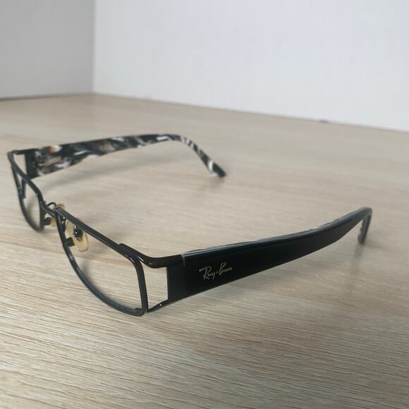 Ray-Ban RB6157 2509 Eyeglasses Black Marble Frames Only 53-16-130 - Picture 3 of 8